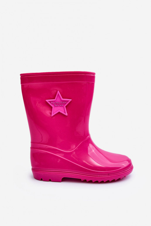 Rubberen kinderschoenen roze kleur Malvi Rubberen kinderschoenen roze kleur Malvi