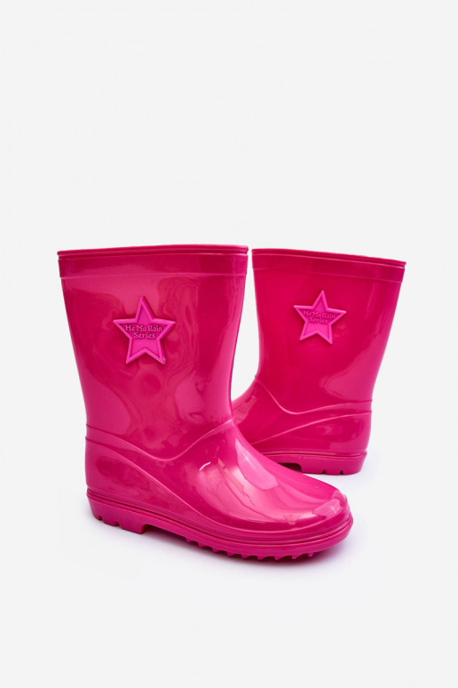 Rubberen kinderschoenen roze kleur Malvi Rubberen kinderschoenen roze kleur Malvi
