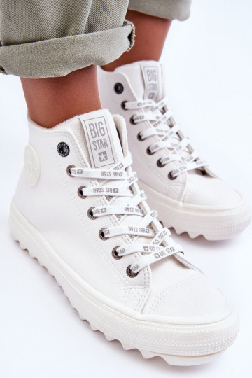Vrijetijdsschoenen Big Star verwarmd witte kleur GG274108