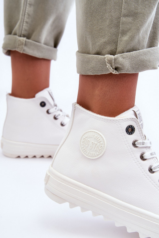 Vrijetijdsschoenen Big Star verwarmd witte kleur GG274108 Vrijetijdsschoenen Big Star verwarmd witte kleur GG274108