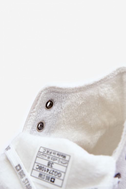 Vrijetijdsschoenen Big Star verwarmd witte kleur GG274108 Vrijetijdsschoenen Big Star verwarmd witte kleur GG274108