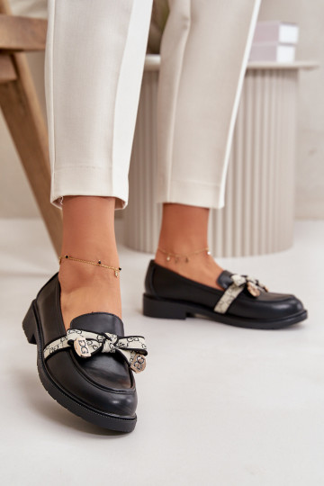 schoenen Mocassins zwarte kleur S.Barski HY330