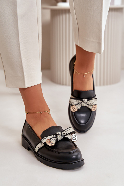 schoenen Mocassins zwarte kleur S.Barski HY330