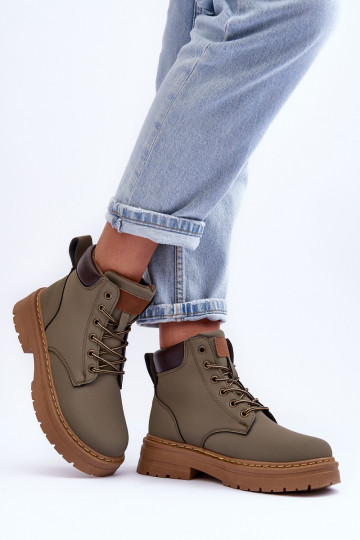 schoenen Laarzen opgewarmd in groene kleur Corbin 2