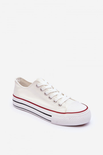 vrijetijdsschoenen Klassiek model met platform in witte kleur Jazzlyn 2