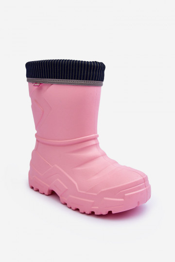 Kinderrubberlaarzen verwarmd Befado 162Y307 roze kleur