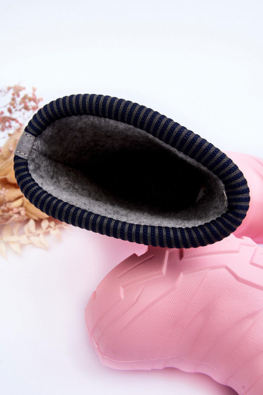 Kinderrubberlaarzen verwarmd Befado 162Y307 roze kleur Kinderrubberlaarzen verwarmd Befado 162Y307 roze kleur