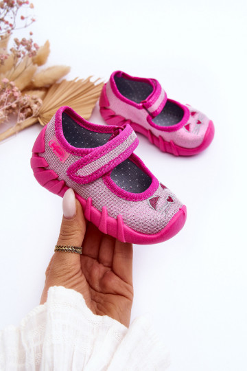 Schoenen/pantoffels met glans Befado 109P235 roze 2