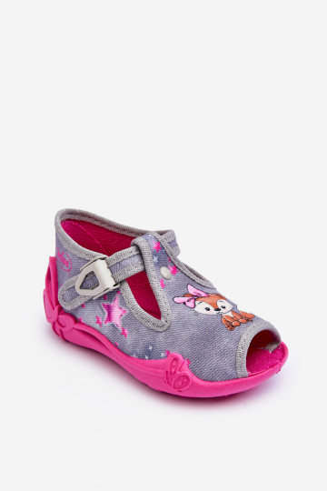sandalen pantoffels Befado 213P137 grijs-roze kleur