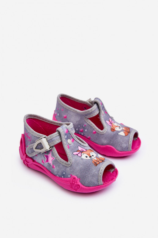 sandalen pantoffels Befado 213P137 grijs-roze kleur sandalen pantoffels Befado 213P137 grijs-roze kleur