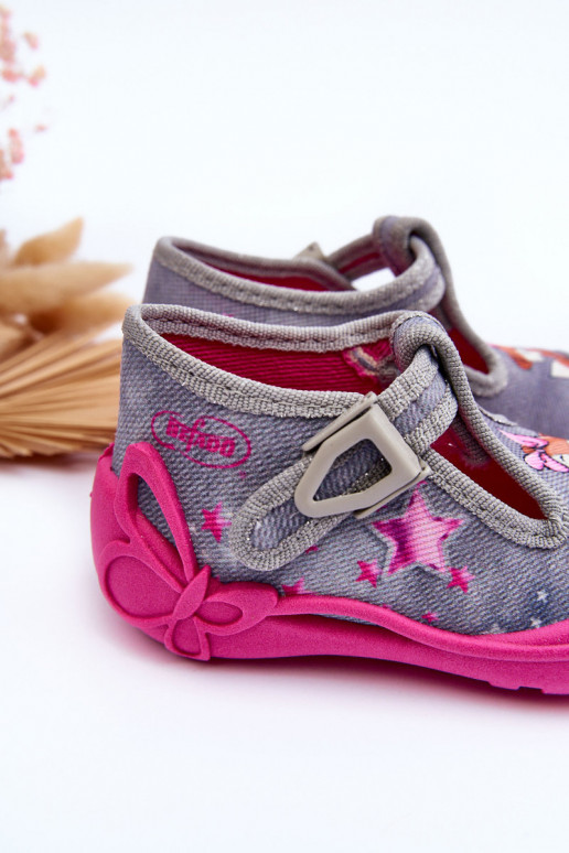 sandalen pantoffels Befado 213P137 grijs-roze kleur sandalen pantoffels Befado 213P137 grijs-roze kleur