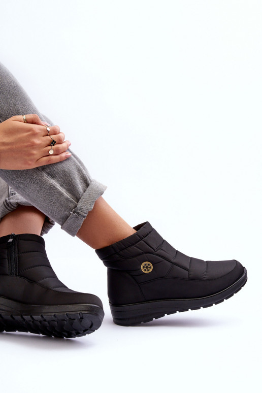 snowboots Dames warme zwarte kleur Helis snowboots Dames warme zwarte kleur Helis