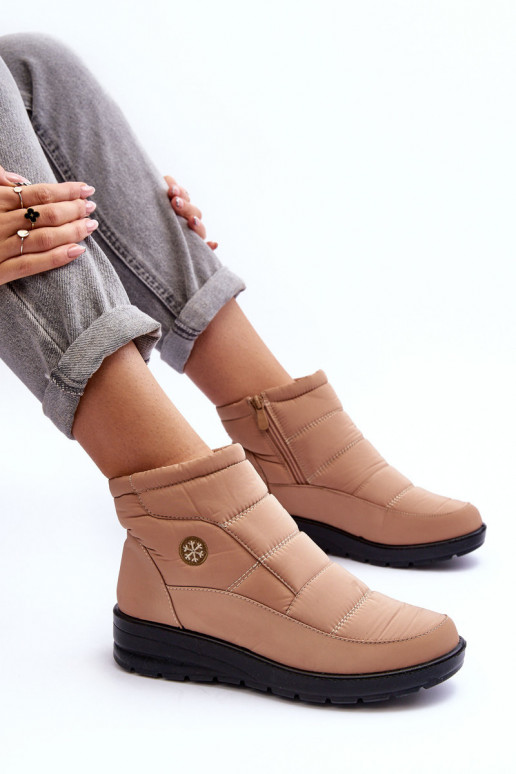 snowboots Dames warm beige Helis