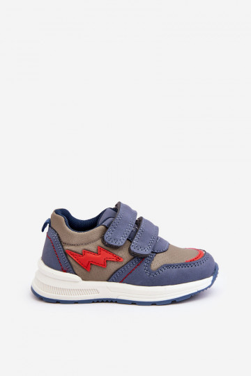schoenen Kindersneakers met zelfklevende sluitingen blauwe kleur Hemmani 2