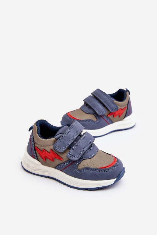 schoenen Kindersneakers met zelfklevende sluitingen blauwe kleur Hemmani schoenen Kindersneakers met zelfklevende sluitingen blauwe kleur Hemmani