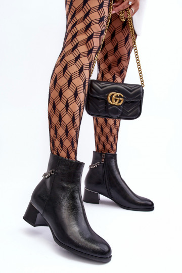 Zwarte Rennie laarzen met lage hak 2