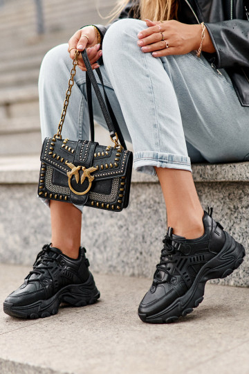 Damessportschoenen, sneakers zwarte kleur Toderus 2