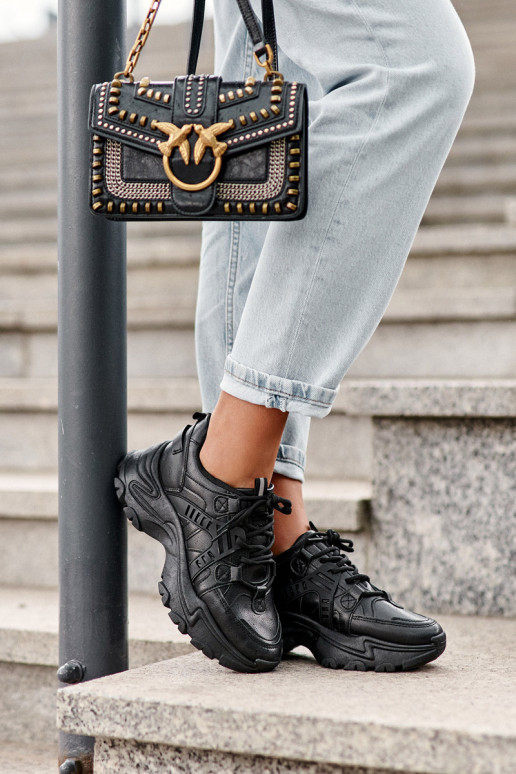 Damessportschoenen, sneakers zwarte kleur Toderus Damessportschoenen, sneakers zwarte kleur Toderus