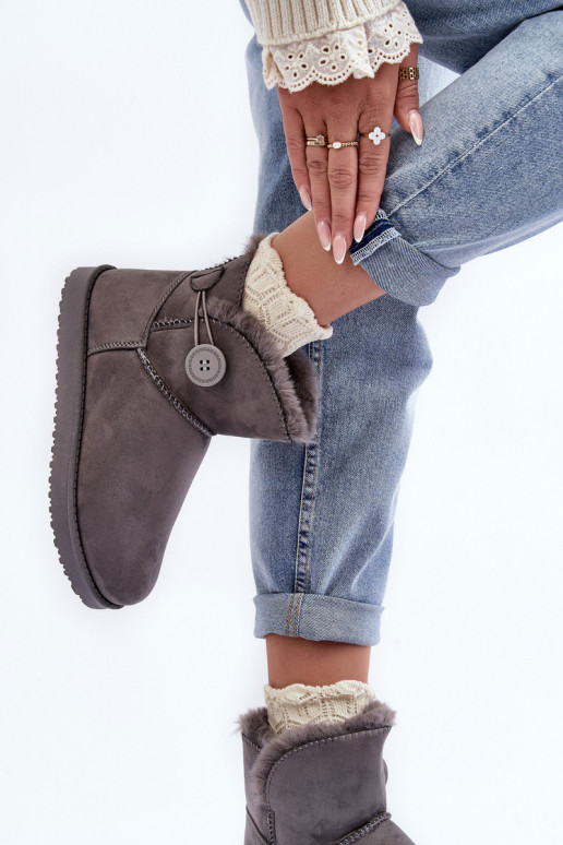 verwarmde snowboots met ornamenten in grijze kleur Siriol verwarmde snowboots met ornamenten in grijze kleur Siriol