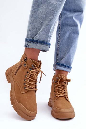 verwarmd van suède Dameslaarzen bruine kleur Jailina 2