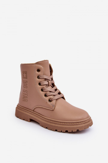 Laarzen Kinderen verwarmd Big Star MM374154 beige kleur