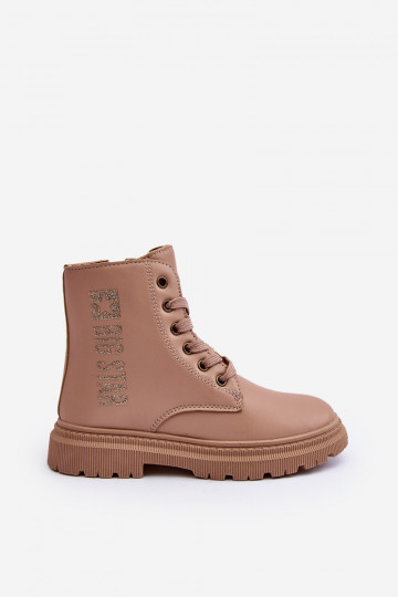 Laarzen Kinderen verwarmd Big Star MM374154 beige kleur 2