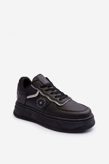 Damessportschoenen, sneakers Big Star MM274232 zwarte kleur