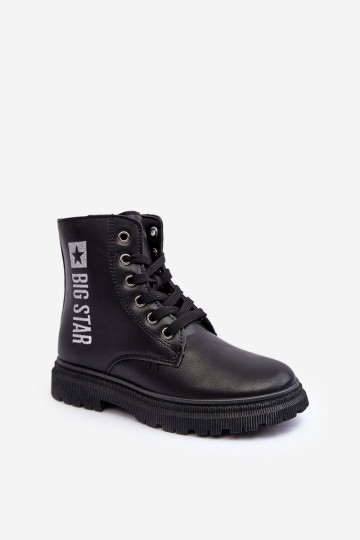 Laarzen Kinderen verwarmd Big Star MM374152 zwarte kleur