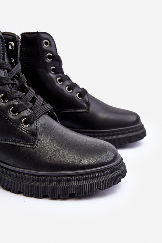 Laarzen Kinderen verwarmd Big Star MM374152 zwarte kleur