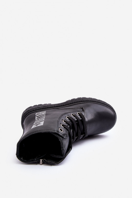 Laarzen Kinderen verwarmd Big Star MM374152 zwarte kleur