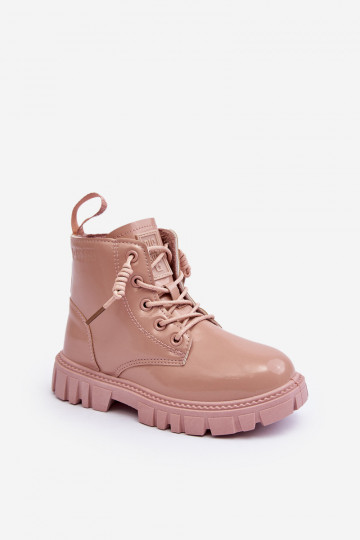 verwarmd met verniseffect Laarzen Kinder Big Star MM374144 roze kleur