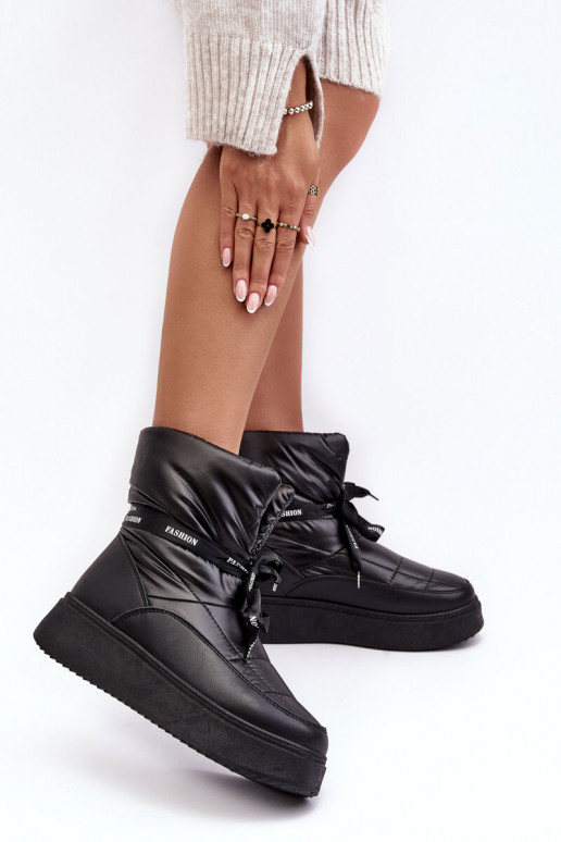 snowboots Wiązaniem zwarte kleur Siracna snowboots Wiązaniem zwarte kleur Siracna