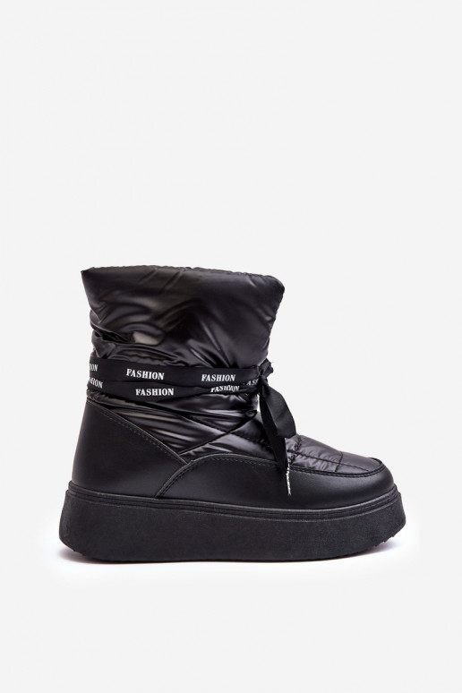 snowboots Wiązaniem zwarte kleur Siracna snowboots Wiązaniem zwarte kleur Siracna