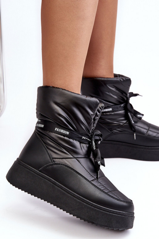 snowboots Wiązaniem zwarte kleur Siracna snowboots Wiązaniem zwarte kleur Siracna