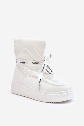 snowboots Wiązaniem witte kleur Siracna