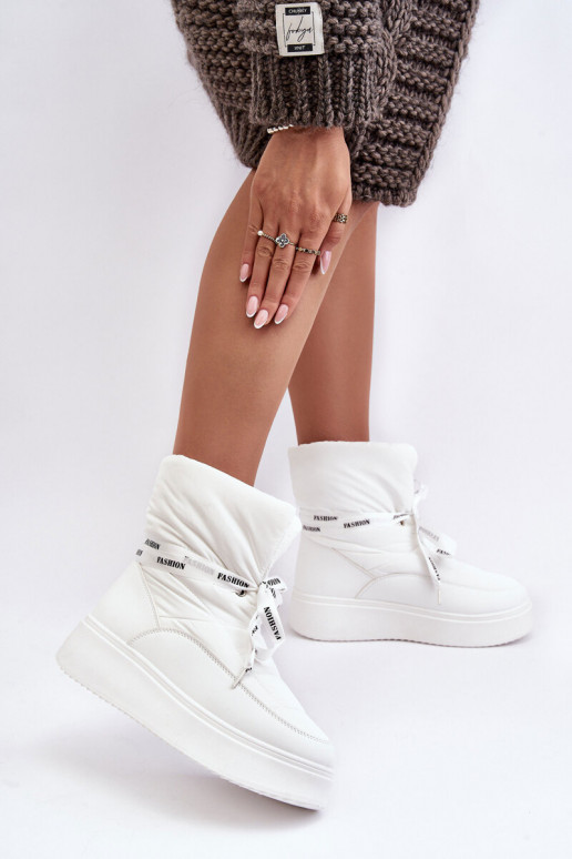 snowboots Wiązaniem witte kleur Siracna snowboots Wiązaniem witte kleur Siracna