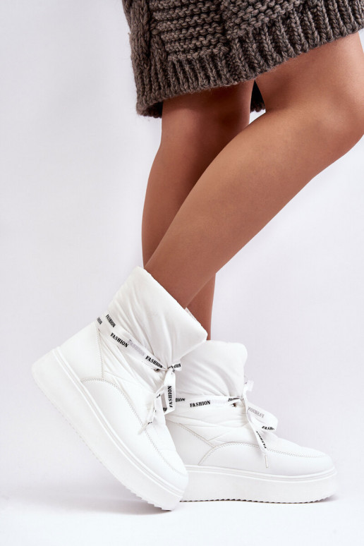 snowboots Wiązaniem witte kleur Siracna snowboots Wiązaniem witte kleur Siracna