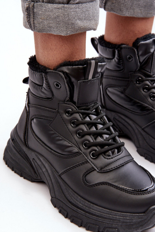 verwarmde sportschoenen met veters in de kleur zwart Dejana verwarmde sportschoenen met veters in de kleur zwart Dejana