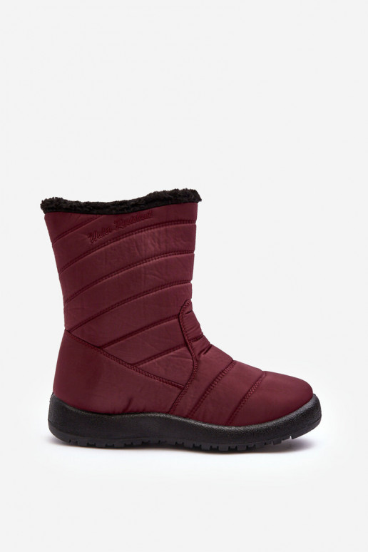verwarmde snowboots bordeauxrood Luxina verwarmde snowboots bordeauxrood Luxina