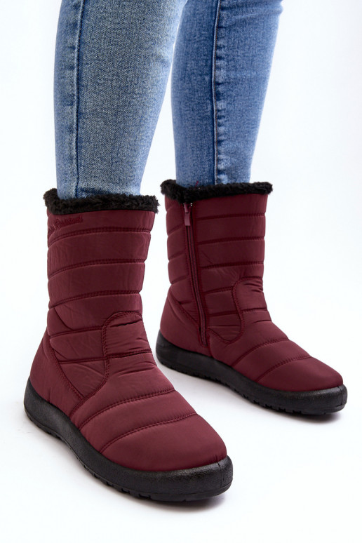 verwarmde snowboots bordeauxrood Luxina verwarmde snowboots bordeauxrood Luxina