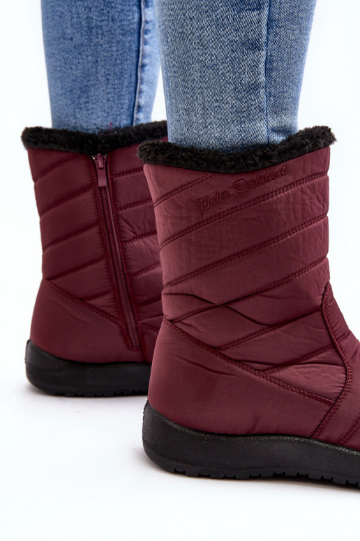 verwarmde snowboots bordeauxrood Luxina verwarmde snowboots bordeauxrood Luxina