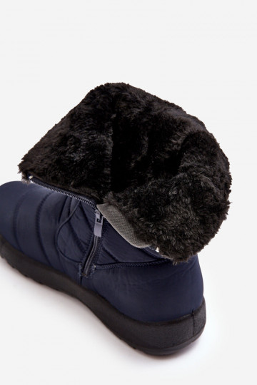 verwarmde snowboots in donkerblauwe kleur Luxina 2