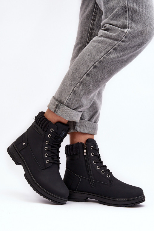 laarzen zijn verwarmd in de zwarte kleur Katalis