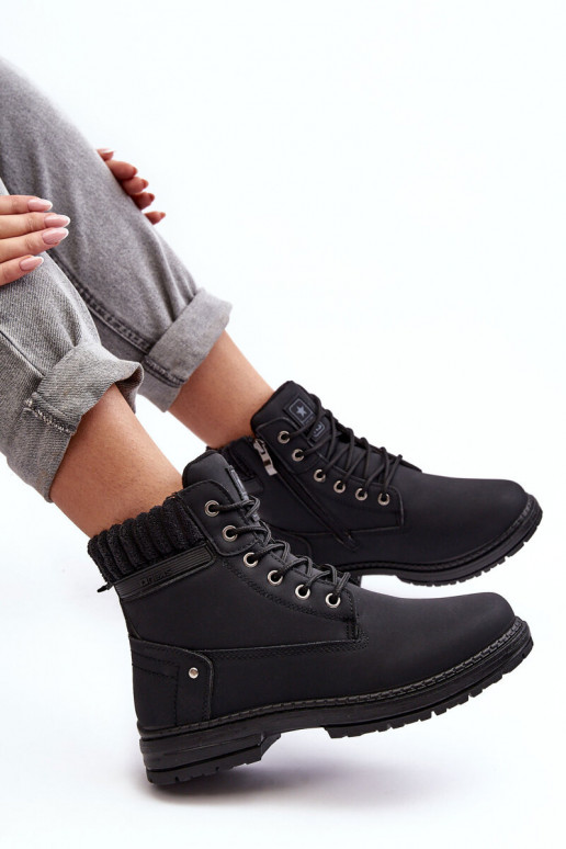 laarzen zijn verwarmd in de zwarte kleur Katalis