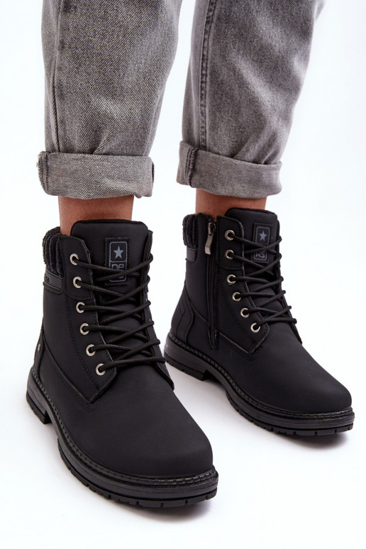 laarzen zijn verwarmd in de zwarte kleur Katalis