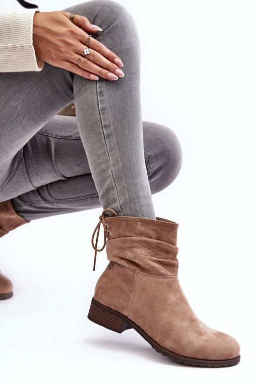 Suède dameslaarzen beige Keresa Suède dameslaarzen beige Keresa