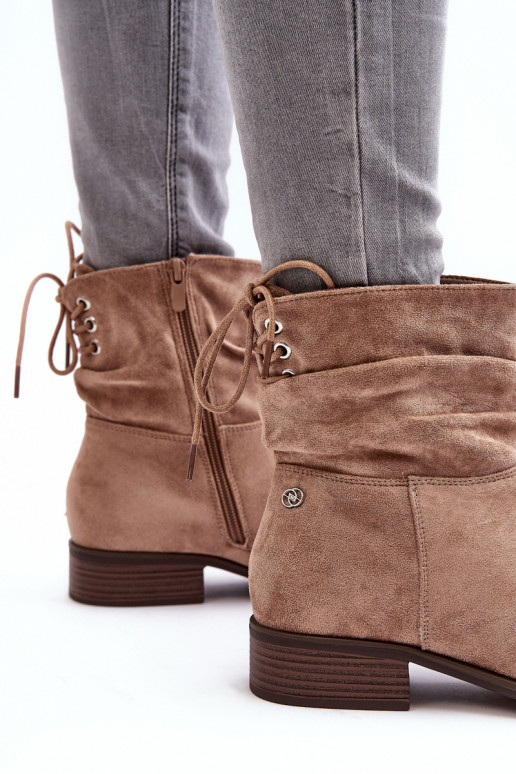 Suède dameslaarzen beige Keresa Suède dameslaarzen beige Keresa