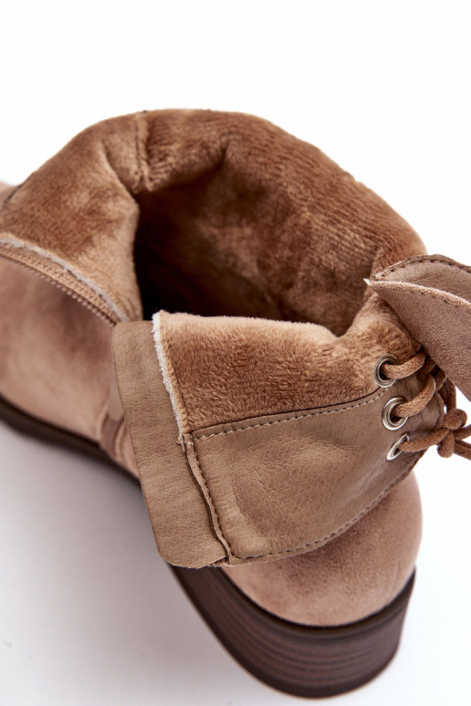 Suède dameslaarzen beige Keresa Suède dameslaarzen beige Keresa