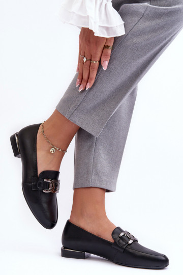 damesmocassins met ornamenten in zwart Camilena 2