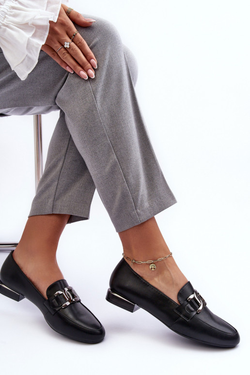 damesmocassins met ornamenten in zwart Camilena damesmocassins met ornamenten in zwart Camilena